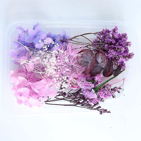 1 Boites Vraies Fleurs Sechees Naturelles Melangees Plusieurs Fleurs Sechees Assorties Pour Bricolage Artisanat Fait Main Decoration De La Maison (1/5)