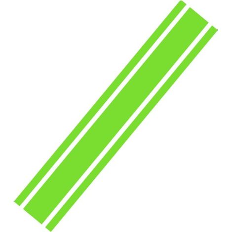 Autocollants pour voiture - Autocollant pour capot - 124,5 x 22,2 cm - Bande latérale, toit, capot, pare - chocs - Vert - PVC (1/5)