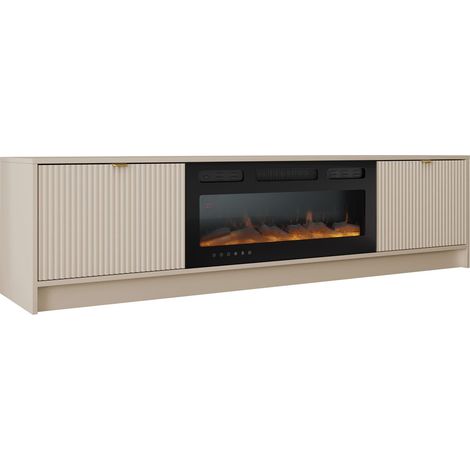 Mueble TV Comfivo Larmire 109, Beige, Número de puertas: 0, Número de cajones: 0, 182x48x40cm (1/4)