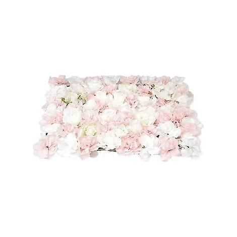 Künstliche Blumenpaneele aus Seidenstoff für die Heimdekoration, Schaufenster und Vitrinen (Rosa)