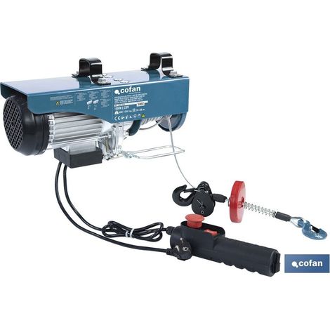 Treuil électrique 1800 W 600/1200 kg élévation 10/20 m (1/4)