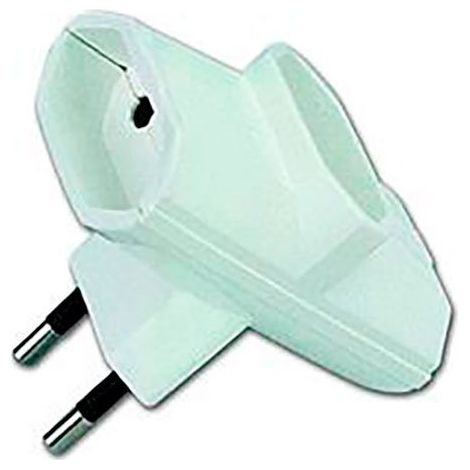 Spina tripla 2p 10-250 V lato bianco (avvolta in termoretraibile)