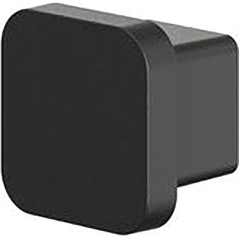 Geesa Handtuchhaken Wand Topaz Badetuchhaken zum Bohren, schwarz matt (1/4)