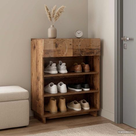 vidaXL Mueble zapatero 73 x 38 x 87,5 cm Madera tecnológica (1/5)