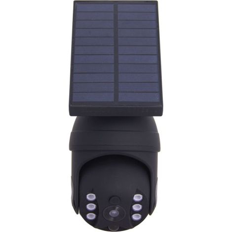Xanlite – Projecteur caméra factice solaire 250 lumens – Détecteur de mouvement 8m – Panneau orientable – Autonomie 13h – PRSCAM250 (1/5)