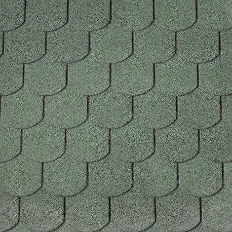 Easy Biber-Dachschindeln grün 80 x 33,6 cm Schindel Dachschindel Biberschwanz (1/2)