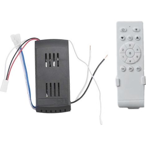 Kit de télécommande universelle pour ventilateur de plafond 6 vitesses 40 W avec fonction minuterie, télécommande de remplacement pour ventilateur de plafond CC (1/5)