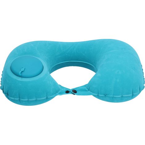 Coussin Gonflable en Forme de U Vert Menthe pour Avion Voiture Bureau Maison (1/5)