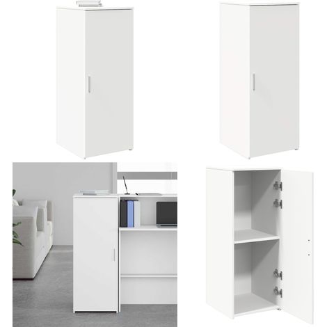 vidaXL Lagerschrank Weiß 40x45x103,5 cm Holzwerkstoff (1/5)