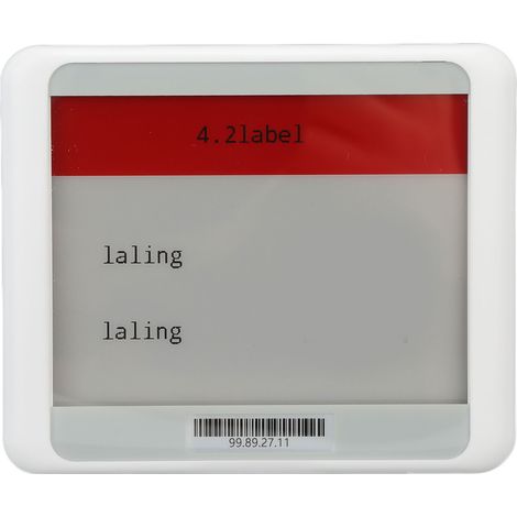 4.2 pouces écran TFT étiquette électronique de gondole connexion Bluetooth carte de prix portable ESL noir blanc rouge (1/5)