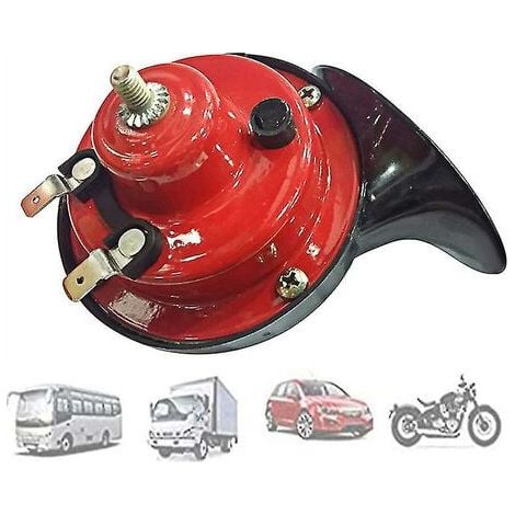 Car Horn, Snail Shape Replacement Horn, Car Bass Warning Speaker (1/4)