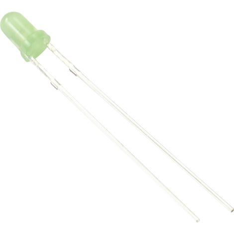 TRU COMPONENTS LED 3 mm jaune-vert rond 3 mm 68 mcd 60 ° 20 mA