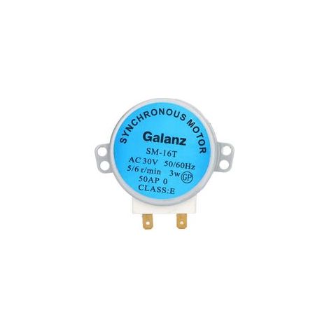 Moteur de Plateau Tournant pour Four à Micro-Ondes, SM 16T Moteur de Plateau Tournant pour à Moteur Synchrone de Four à Micro-Ondes en Cuivre D'origine pour Galanz AC30V (Moteur à disque de ve