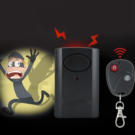 Système d'alarme antivol sans fil avec capteur de porte et télécommande pour portes et fenêtres, pour la sécurité de votre domicile. (1/5)