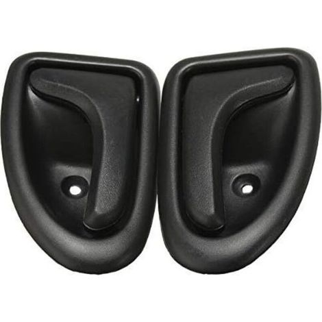 Une paire de poignées de porte intérieures avant, arrière, gauche et droite, compatibles avec les modèles Renault Megane, Clio, Scenic et Trafic-DOU.