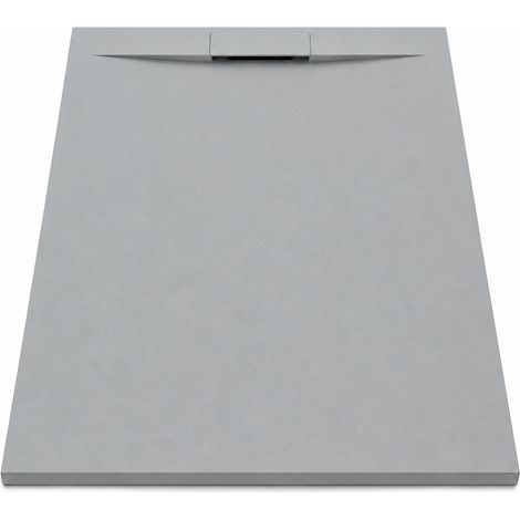 Plato de Ducha de Resina Antideslizante 140x80 Incluye Válvula Oculta de Desagüe y Rejilla Color Naxos (1/5)