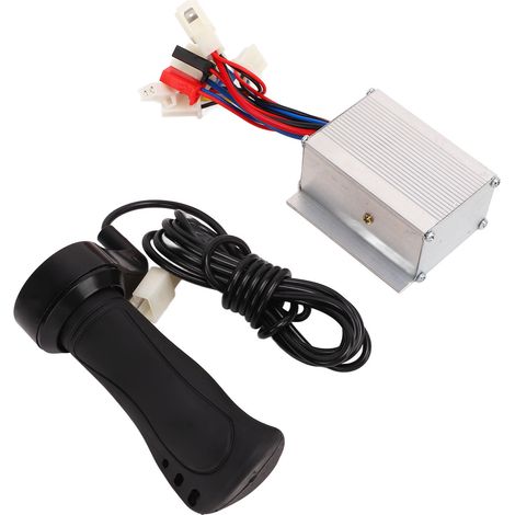 12V 250W Gasgriff-Set mit langem Kabel aus gebürsteter Aluminiumlegierung für Elektrofahrräder, Dreiräder und Motorräder (1/5)