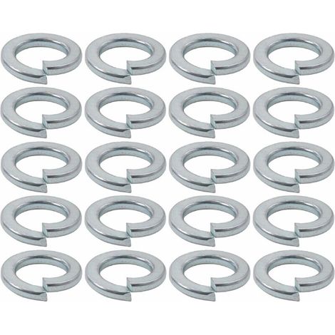 20x Rondelle grower élastique pour vis à tête cylindrique en acier zingué DIN 7980 Universel Vis Boulon Etanchéité Fixation Quincaillerie Ressort, M8 (1/2)