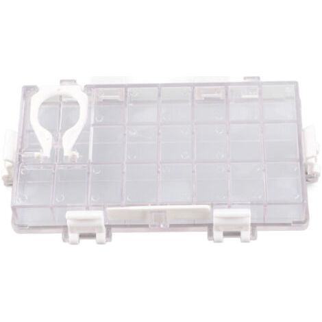 Boîte de rangement transparente pour peinture à la gouache, grande capacité 24 cases, idéale pour aquarelle humide (1/5)