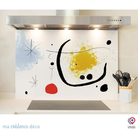 Fond de hotte : Inspiration surréalisme - Verre trempé - 90 cm - 60 cm (1/5)