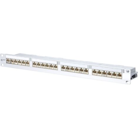 BTR NETCOM 24-Port Panel E-DAT C6A 1HE modular Alu TN EDATC6A-MP24-mod (1/2)