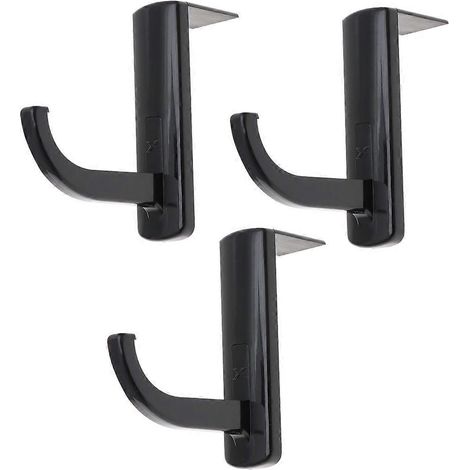 3er-Pack Kopfhörerhalterhaken, selbstklebend, Headset-Aufbewahrung-M-Black (1/3)