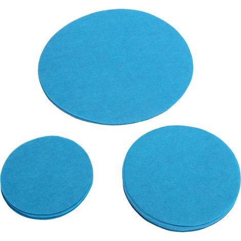 Protection anti-friction en feutre pour assiettes, bols et casseroles empilables (Vert lac, 48 pièces)