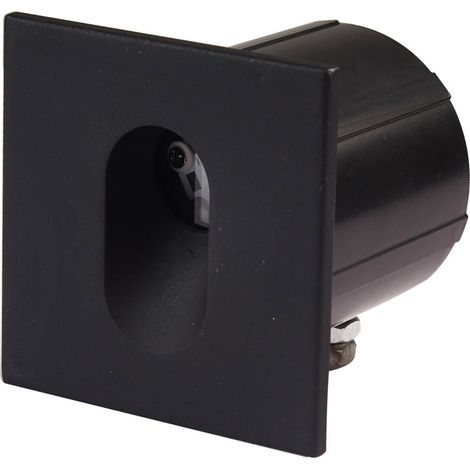 Italux Rovato 3K   Applique murale encastrée d'extérieur Rovato, noire, blanc chaud 3000K, IP65 (1/2)