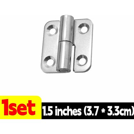 (1,5 pouce - 1 jeu) Charnières de porte universelles avec connecteur, charnière amovible à languette, en acier inoxydable, joint coulissant, quincaillerie pour armoires et placards (1/5)