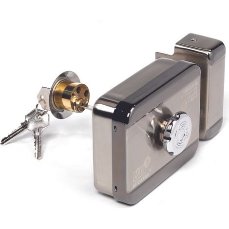 Serrure monopoint en applique décondamnation électrique et manuelle – Pour bois dur – Sens de pose réversible – MVM – Cdvi