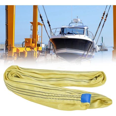 Élingue Ronde Souple de Levage 3T, Sangle Sans Fin pour Transport - 4 Mètres (1/5)