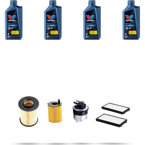 Kit tagliando 4 FILTRI e 4L OLIO compatibile con Mazda 3 (BL) 1.6 CD 80kw dal 2008 (1/5)