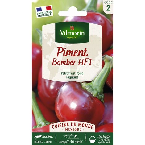 Piment Bomber HF1 - Cuisine du Monde Vilmorin