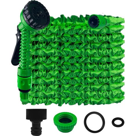 1 Tuyau Arrosage Extensible 30m, 7 Modes Pulvérisation, Flexible Latex, Léger Jardin Nettoyage (1/5)