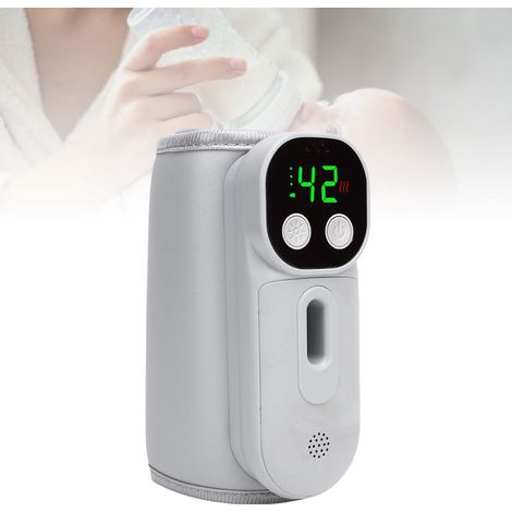 Calentador portátil recargable para biberones K8 con control por voz: 8000 mAh, 7 ajustes de temperatura, elemento reflector de alta calidad, iluminación de 360°. (1/5)
