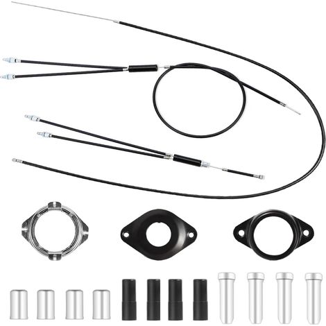 Câbles de frein gyroscopiques pour vélo BMX avant + arrière ( + ) avec rotor rotatif, ensemble de conduites de frein de vélo BMX pour la Plupart des Systèmes Gyro Pièces Vélo (1/5)