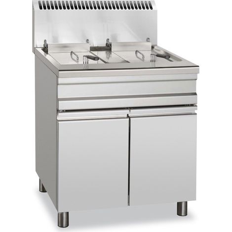 Friteuse à gaz - 18+18L - Sur meuble - Arilex