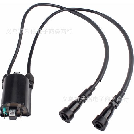 Bobine d'allumage haute tension applicable aux modèles Honda Shadow ACE 750 et VT750 (référence 30510-MM8-003). (1/5)
