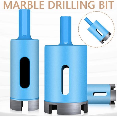 12 outils de perçage professionnels pour marbre, pierre, granit et carrelage, pour le bricolage et les travaux de rénovation. (1/5)