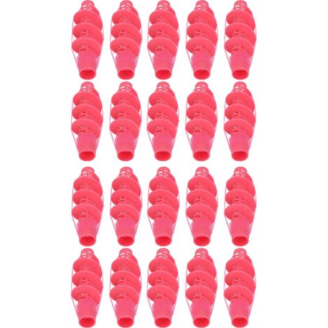 Lot de 20 bigoudis en plastique, outils de coiffure, fers à friser (1/5)