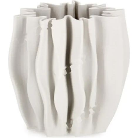 Vaso decorativo Osaki blanco 22 cm tondo (1/2)