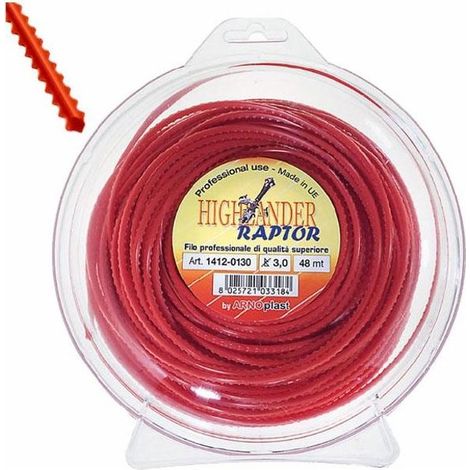 Arnoplast Raptor Filo Nylon Seghettato per Decespugliatore 3.5mm 35m Testine Automatiche e Multifilo