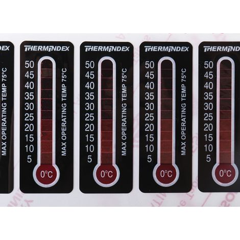 Indicateur de temps RS PRO 0°C à 50°C, Réversibilité 11 niveaux ( Prix pour Sachet de 10 ) (1/3)
