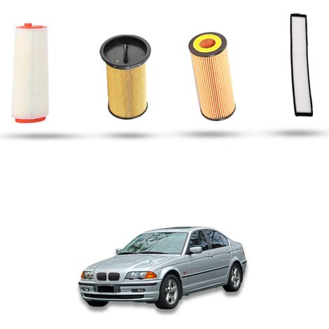 Kit Tagliando 4 filtri compatibile con BMW Serie 3 (E46) 320d 100kw dal 1998 al 2001 (1/5)