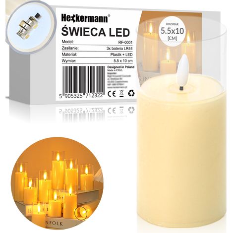 Bougie LED Heckermann RF-0001 (1/5)