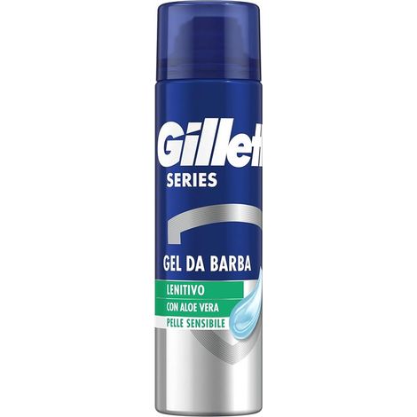 GILLETTE SERIES GEL DA BARBA LENITIVO CON ALOE VERA 200 ML (1/5)