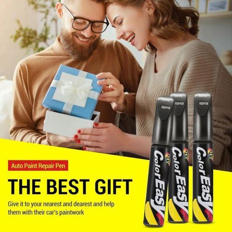 4 Pièces Stylo Peinture Voiture 12ml Retouche Peinture Voiture Stylo de Réparation Peinture pour Réparation Rayures V PEINTURE AUTO (1/5)