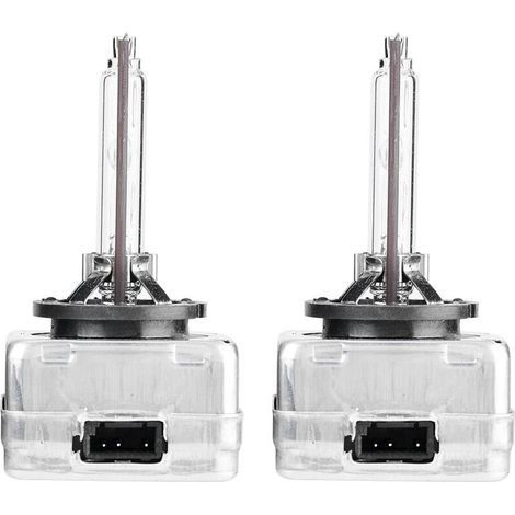 Lot de 2 ampoules au xénon D1S 6000K 35W – Lumière bleu clair 3800lm – Durée de vie 30 000 heures – Installation plug and play (1/5)
