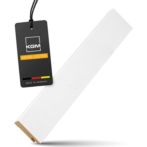 KGM Sockelleiste Express Modern weiß MDF foliert 19x60mm 2,4m