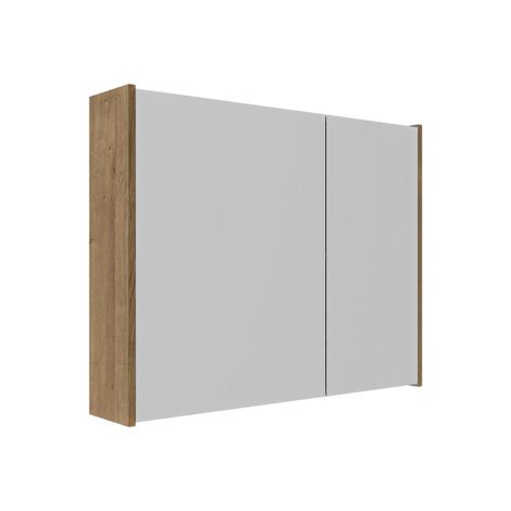 Saniclass Holz Pure Armoire de toilette - 80x63x16cm - incluant panneaux latéraux - Chêne naturel
